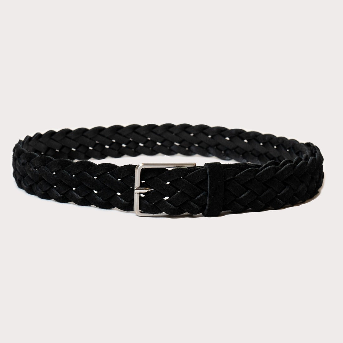 Lavaredo Braided Suede Belt - Black