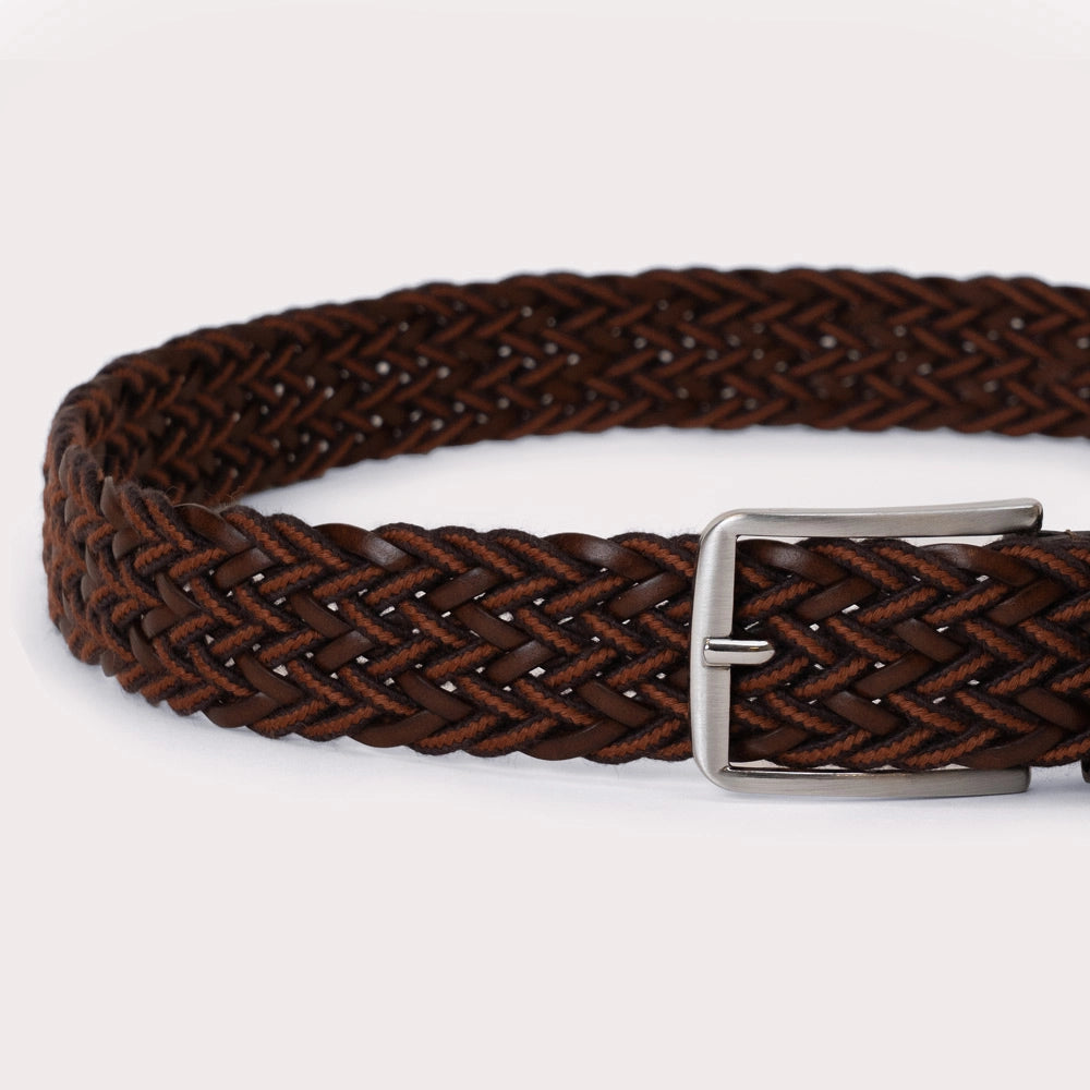Lastebasse Braided Mix Belt - Brown