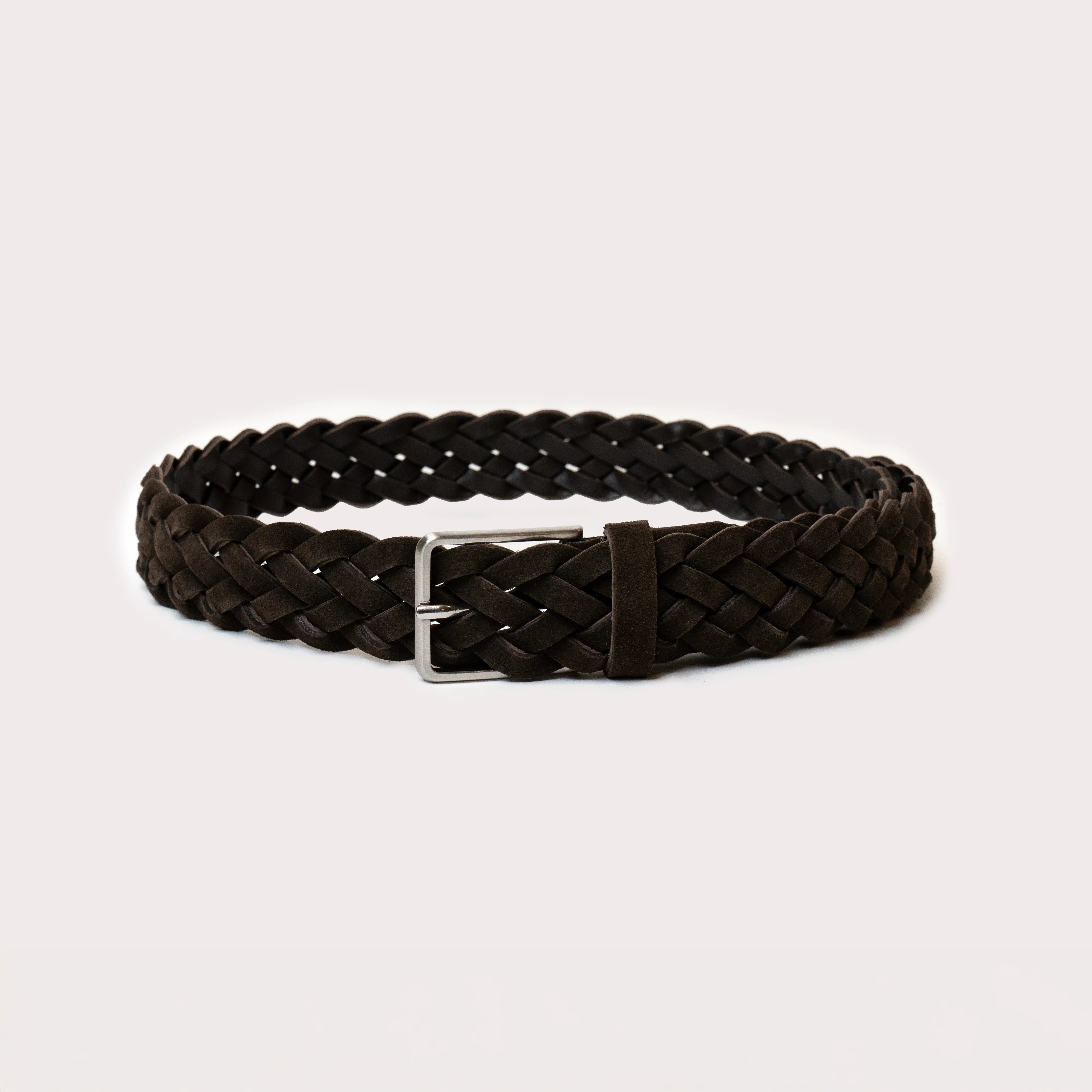 Lavaredo Braided Sude Belt - Brown