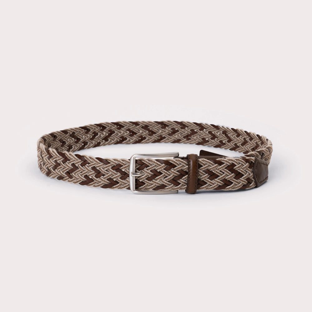 Lastebasse Braided Mix Belt - Beige